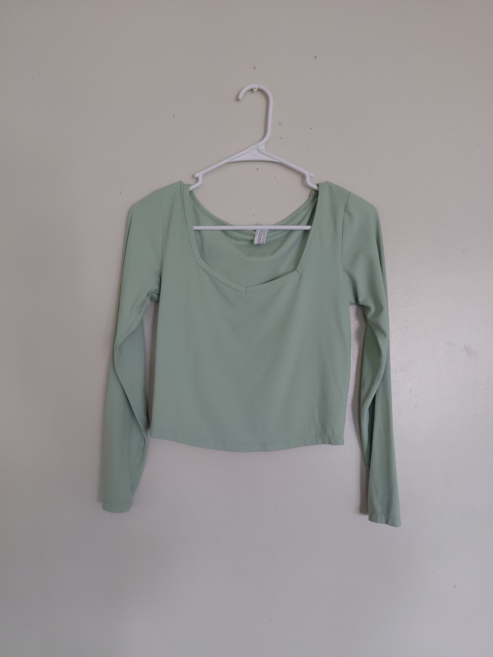 All in Motion Women's Mint Green Cropped Active Wear Work out Top Size S